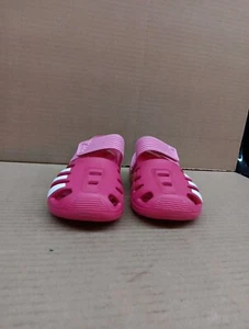 Adidas Zsandal Big Kids Style- B44457, Vivid Berry/white, Sz 2 - Picture 1 of 14