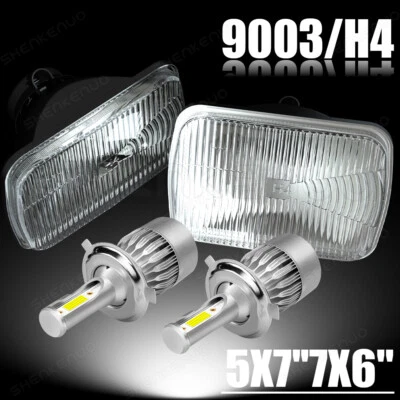 5X7 7x6" DOT HI-LO BEAM LED HEADLIGHTS H4 lamp FOR FORD F800 F700 F600 F150 - Изображение 1 из 4