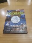 U.S National park Quarters Collector Folder 2010-2021 P&D Complete Coin Case