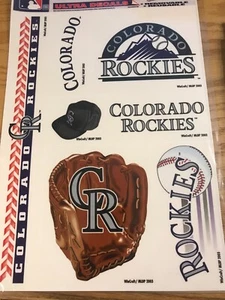 Wincraft MLB Colorado Rockies 11" x 17" Sheet of Window Clings, NEW - Picture 1 of 1