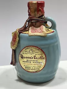 Jarra escocesa vintage vacía miniatura castillo de la reina, muestra de cerámica esmaltada - Imagen 1 de 10