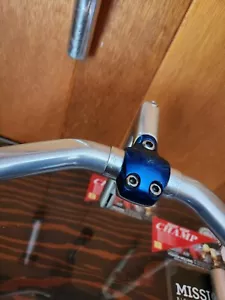 Very Rare Nitto Crystem Blue stem and AERODYNAMICS BAR ADB-X NJS / TRACK / ROAD - Picture 1 of 6