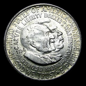 1954-S Washington Carver Commemorative Half Silver --- Stunning Coin ---- #164R - Picture 1 of 4