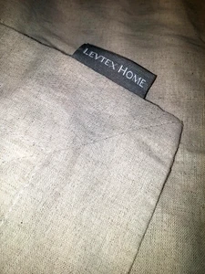 Levtex Home Sasha Euro Sham Lino Natural Mezcla Algodón 26" - Imagen 1 de 6