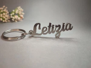 Schlüsselanhänger Letizia aus Edelstahl Geschenk Tasche Etui Auto Schlüsselbund - Bild 1 von 5