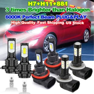 For Hyundai Elantra 2013-2018 H7 H11 faro LED 881 bombillas de luz antiniebla - Bild 1 von 12
