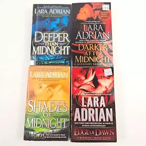 Midnight Breed Series Book Lot Paranormal Romance Deeper Than Midnight Darker - Picture 1 of 4