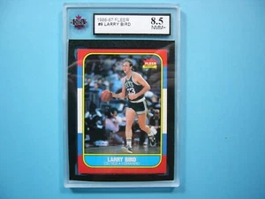 1986 1986/87 FLEER NBA BASKETBALL CARD #9 LARRY BIRD KSA 8.5 NM/MINT+ GL - Picture 1 of 4