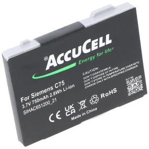 AccuCell Akku passend für Siemens C75, 750mAh - Bild 1 von 6