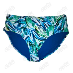 Pantalones Tankini Terra & Sky Bikini Solo 5X Azul Tropical Tiro Medio Control Abdomen - Imagen 1 de 8