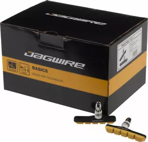 Jagwire Mountain Sport Brake Pads Threaded Post Box of 25 Pair Yellow - Picture 1 of 1