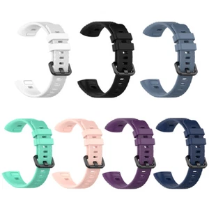 Silicone Watchband Bracelets Strap w/Buckle for Huawei Band 4 Pro TER-B29S - Picture 1 of 33