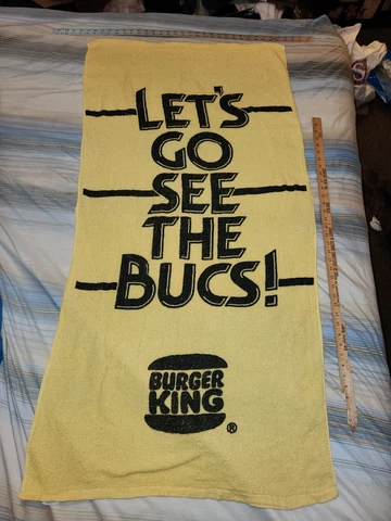 PITTSBURGH PIRATES LETS GO SEE THE BUCS BURGER KING gold BEACH TOWEL 27"x55" SGA Cover