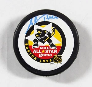 Glenn Hall Signed 1996 Boston NHL All Star Hockey Puck JSA Authenticated - Picture 1 of 3