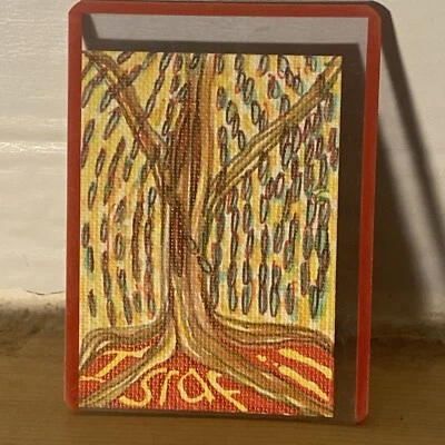 «Israfil: Ангел смерти» ACEO коллекционная художественная карта оригинальный рисунок искусства пятно - Изображение 1 из 2