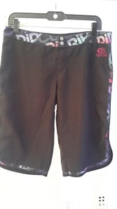 RipCurl Unisex S Board Shorts Surf Natación Playa Ropa Activa Pantalones Cortos Marrón Botón - Imagen 1 de 8