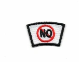 NO SEGMENT Iron On Patch Small Scouts Boy Girl Cub Camping - Picture 1 of 1