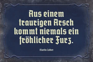 Blechschild Lustiger frecher Spruch WC Toilette Geburtstag - Bild 1 von 1