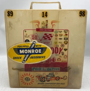 Vintage K&B Car Caddy 3 Car Pit Case 1/24 Scale Slot Car w/ Parts - Picture 1 of 19