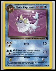 Team Rocket #45/82 Dark Vaporeon - Picture 1 of 2