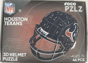 3D Puzzle Houston Texans NFL by FOCO PZLZ 46 Piece Football Helmet - Picture 1 of 3