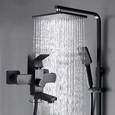 Schwarz Duschset Duscharmatur Regendusche Mit Handbrause Dusche Duschsystem 