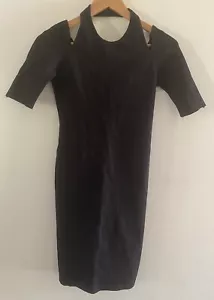 NWOT Christopher Esber Halter Dress Size 6 Black Cutout - Picture 1 of 6