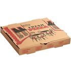 50 CASE PICK YOUR SIZE White / Kraft Corrugated Print Top Pizza / Bakery Box