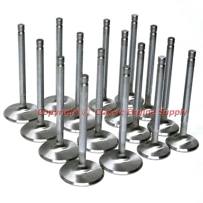 New Stainless Steel Valve Set 2.02" Intake & 1.6" Exhaust sb Chevy 400 350 327 - Image 1 of 3