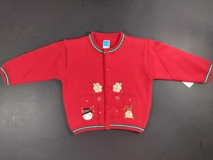 9M Will'beth red Christmas sweater - Picture 1 of 5