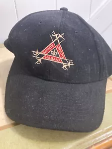 MONTE CRISTO HABANA BLACK/RED/WHITE EMBROIDERED LETTERS ONE SIZE ADJ HAT/CAP - Picture 1 of 2