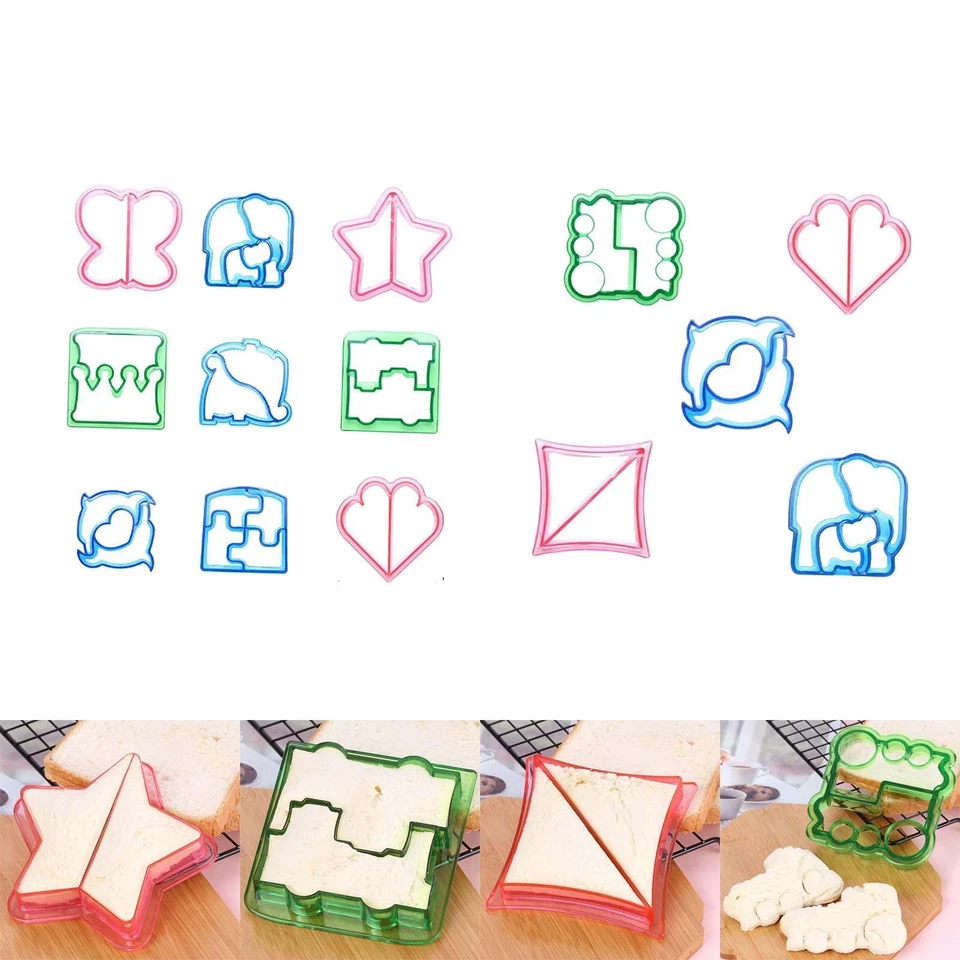 Süßes Design Sandwich Schneider und Versiegelung Gemüse Obst Käse Spaß Schneider Brot - Bild 1 von 1