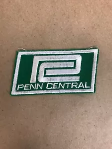 Vtg Penn Central Railway Embroidered Sew On Patch Railroad Train 3.5” Badge - Picture 1 of 4
