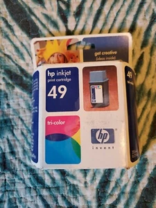Genuine HP 49 TRI-COLOR INK sealed box EXPIRED OCT 2004 - NIB A-03 - Picture 1 of 2