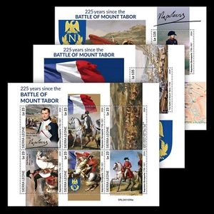 Napoleon Bonaparte Schlacht am Berg Tabor postfrisch Briefmarken 2024 Sierra Leone M/S + 2S/S - Bild 1 von 4