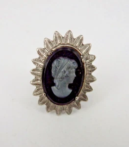 Neugablonz Dieter Knobloch: Historicismo llamativo anillo de mujer con camafeo (84345) - Imagen 1 de 5