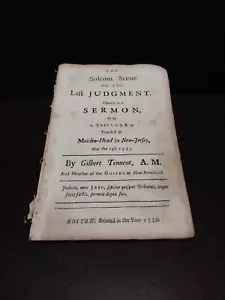 1739 American Revivalist Gilbert Tennent Printed Sermon - Picture 1 of 3