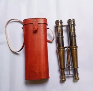 Antico binocolo binocolo nautico marino, binocolo marittimo spyglass - Foto 1 di 9