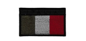 [Patch] BANDIERA ITALIA softair bassa visibilità cm 8x5 toppa ricamo ITALY - 556 - Picture 1 of 1