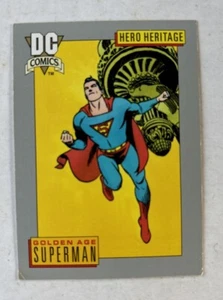 SUPERMAN Card 1991 DC COMICS Card 16 Golden age Hero Heritage Rare Smallville KS - Picture 1 of 2