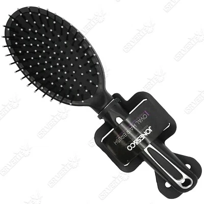 GEM IMPORTS 24,5 cm große Profi Nylonborsten schwarz oval Kissen Haarverlängerungsbürste