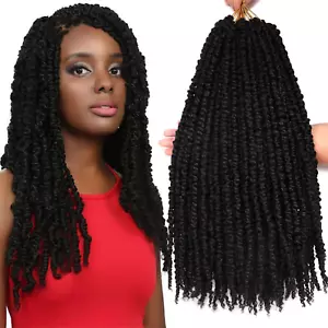 20" Braiding Hair passion twist 8 pack 1B crochet women long Bohemian extensions - Picture 1 of 21