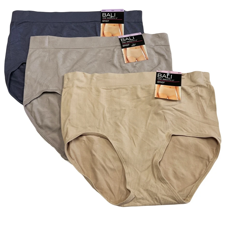 2 Bali One Smooth U Brief Panty XL 8 2361 2 PACK