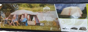 Core LED 10 Personen beleuchtetes Sofortkabinenzelt mit Vorzelt, Zweiraum Campingzelt - Bild 1 von 7