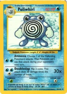 Poliwhirl 38/102 Base Set Uncommon 1999 Pokémon Game Card WOTC - Picture 1 of 6