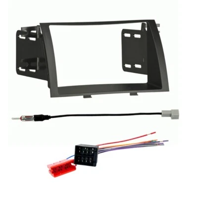 Kit de tablero y cables de instalación de radio DIN doble estéreo para automóvil 95-7340B para KIA Sorento Foto 1 de 4