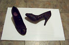womens k9 osannald black little color dots fabric heels shoes size 9