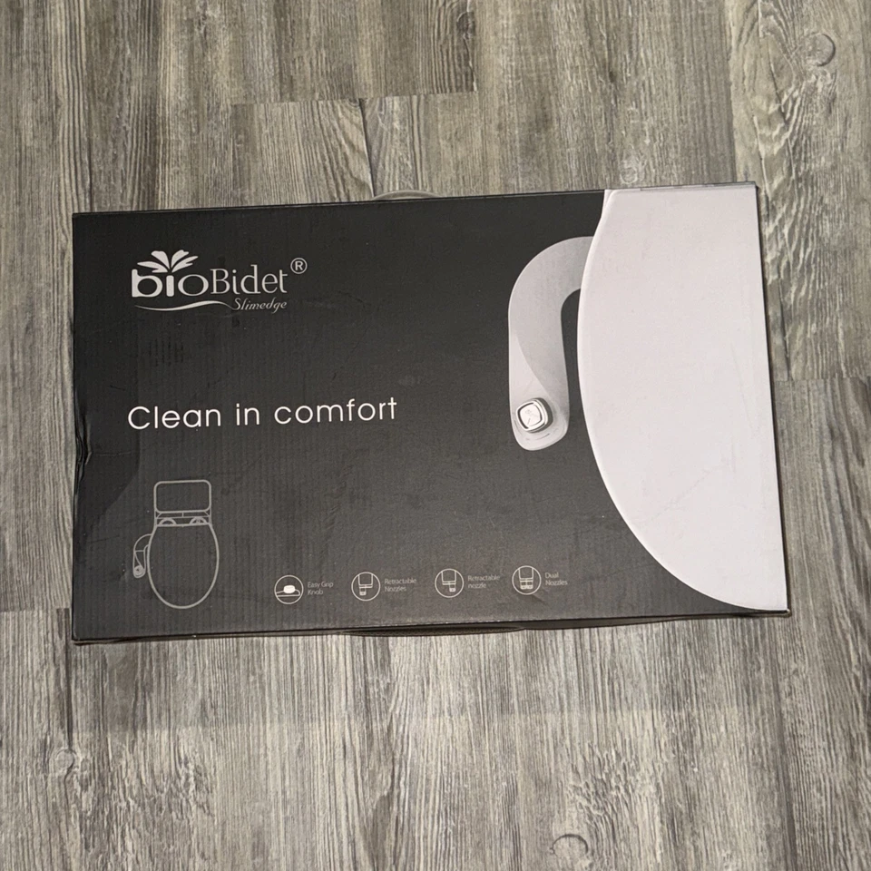 Насадка для биде Bio Bidet SlimEdge для унитаза, неэлектрическая, самоочищающаяся двойная - Изображение 1 из 1