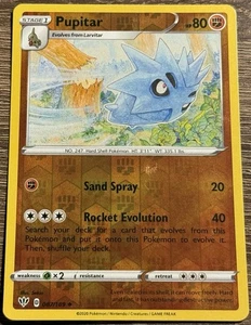Pupitar - 087/189 - Uncommon - Reverse Holo - Lightly Played (L) - Picture 1 of 2