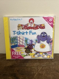 Vintage 1997 McDonaldLand PC CD-ROM T-Shirt Fun By Expert Software McDonald's - Picture 1 of 2